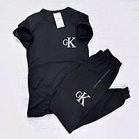 Мужской брендовый спортивный костюм "СК" черного цвета размеры 46-54