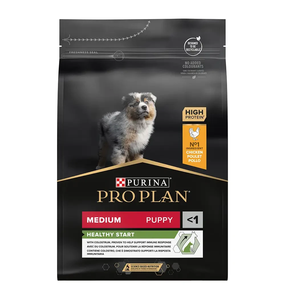Сухий корм для цуценят та молодих собак середніх порід Pro Plan Puppy Medium 3 кг (курка)
