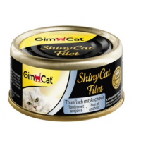 GimCat Shiny Cat Filet c тунцем і анчоусом 70гр, фото 1