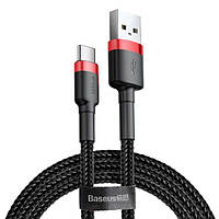 Baseus (CATKLF-A) cafule Cable USB For Type-C 3A 0.5m CATKLF-A91 Red + Black 752192