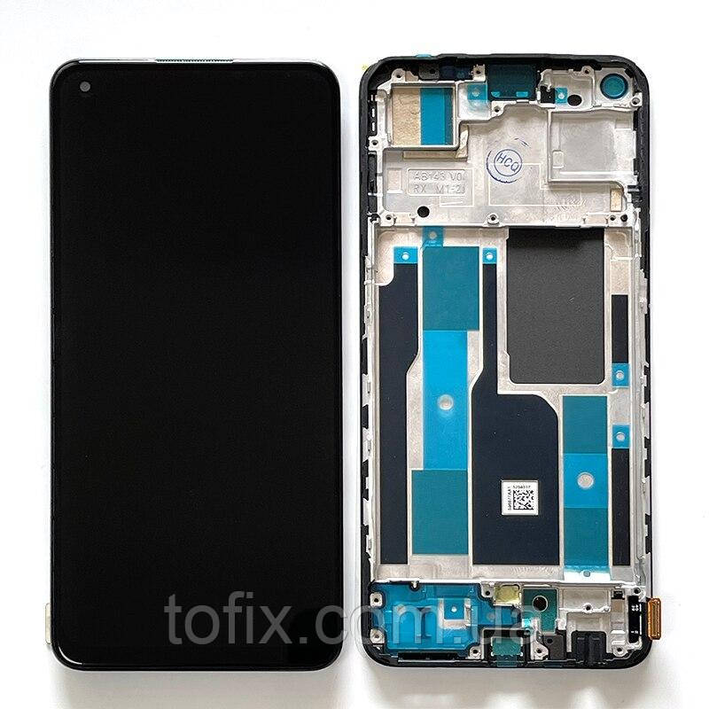 Дисплей Oppo Realme 9 Pro Black (4130050) сервісний оригінал у зборі з рамкою