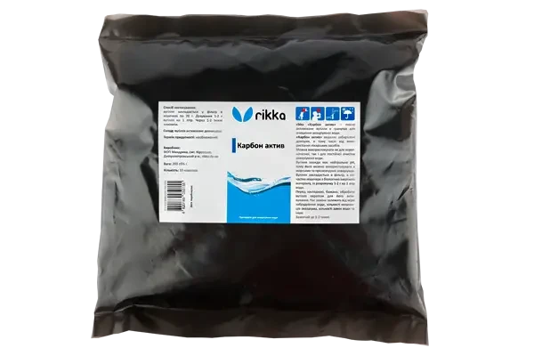 Препарат Rikka Карбон Актив, 200 г, на 200 л. Гранульоване активоване вугілля