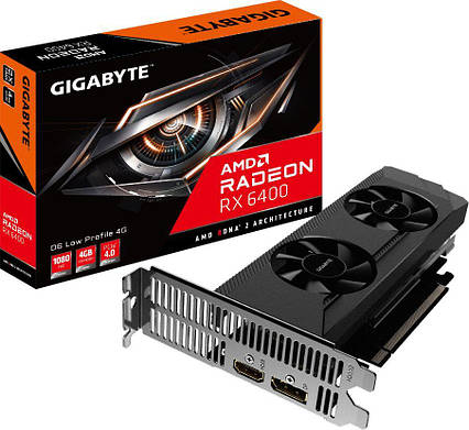 Відеокарта Gigabyte Radeon RX 6400 D6 LOW PROFILE 4G (GV-R64D6-4GL)