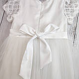 Дитяче святкове плаття біле з пишною спідницею для дівчинки Helena Kids, фото 6