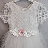 Дитяче святкове плаття біле з пишною спідницею для дівчинки Helena Kids, фото 7