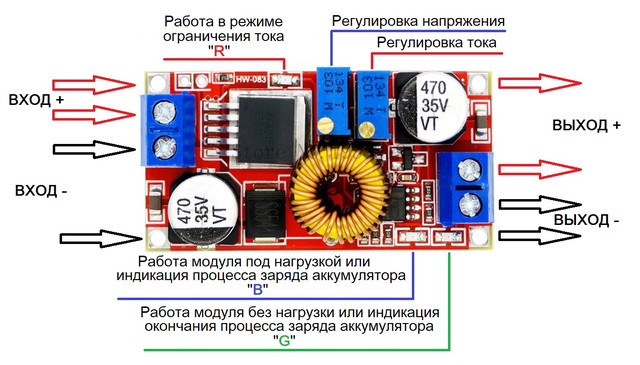 Схема подключения xl4015