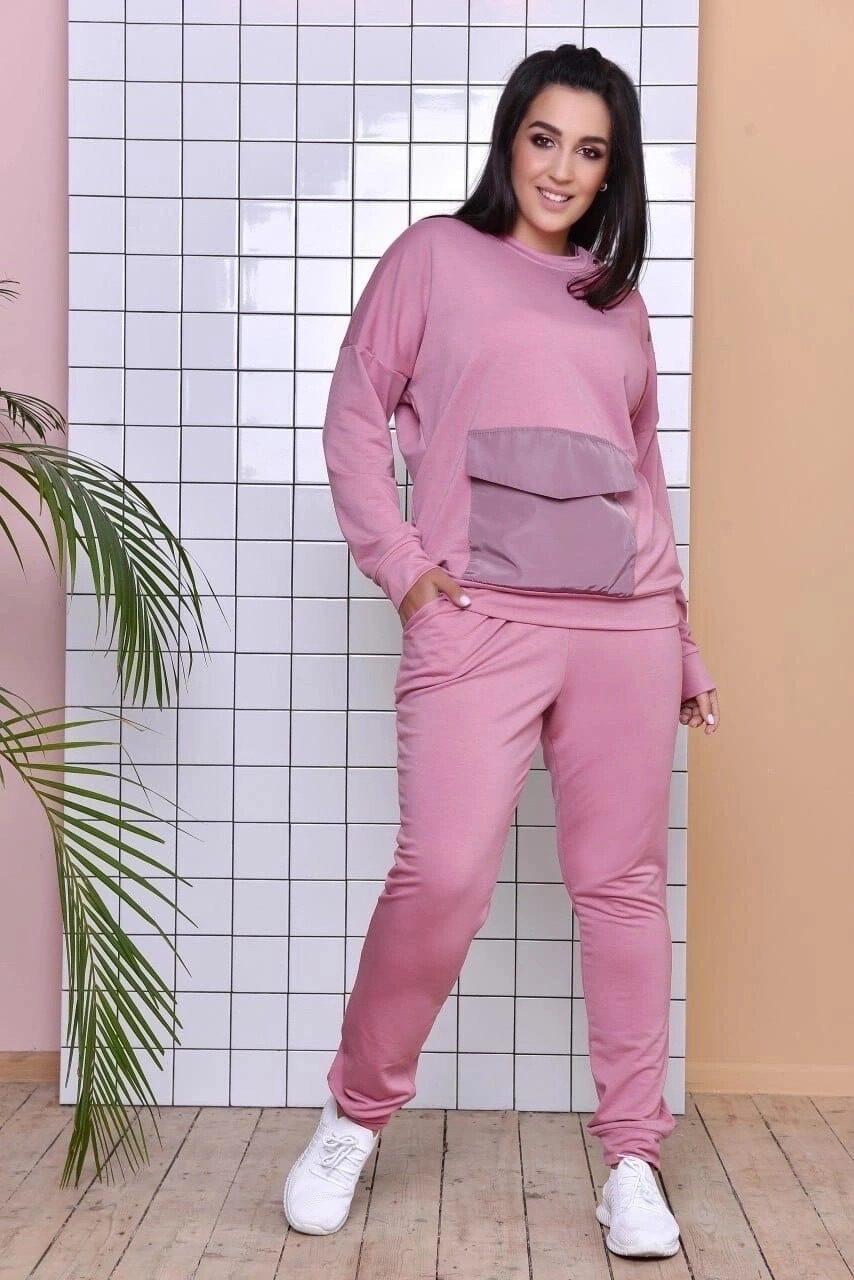 Стильний жіночий костюм, тканина "Трикотаж двохнитка" 54, 56, 58, 62, 66 розмір 54