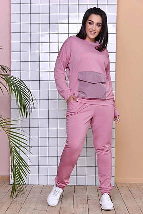 Стильний жіночий костюм, тканина "Трикотаж двохнитка" 54, 56, 58, 62, 66 розмір 54, фото 1