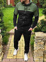 Мужские брендовые спортивные костюмы , Трикотажный двухцветный спортивный мужской костюм Nike