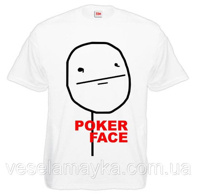 Футболка "Poker face", фото 1