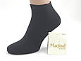 Жіночі шкарпетки короткі бавовна Marjinal однотонні 35-40 12 шт в уп чорні, фото 3