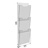 Кишеня буклетниця EKOSTAR А4 3 ярусна 214х626, фото 3