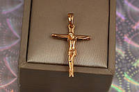 Крестик Xuping Jewelry распятье 2.9 см золотистый