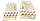 Ящик роїловня-рамконос на 6 рамок Дадана (сосна), фото 4