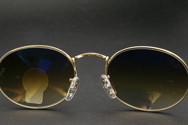 Сонцезахисні окуляри RAY BAN Oval Carbon Series (арт. RB3547/5) золота оправа/коричнева лінза, фото 6