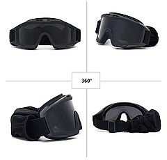 Тактичні окуляри-маска Revision — 3 лінзи, монолінза, антифог, фото 5