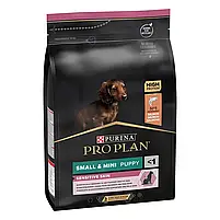 Сухий корм для цуценят малих порід з чутливою шкірою Pro Plan Small and Mini Puppy Sensitive Skin 3 кг (лосось), фото 3