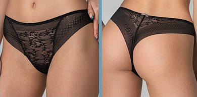 Трусики жіночі La Vivas 10183 з тонким візерунчастим мереживом, колір Білий, розмір L