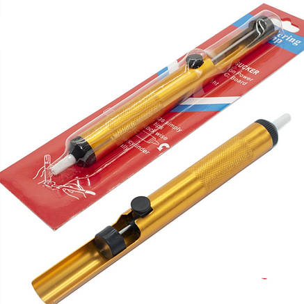 Олововідсмоктувач помповий Handskit GS-136A, метал., фото 1