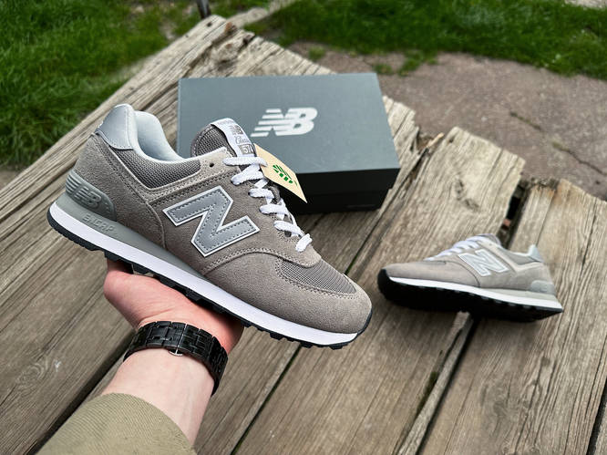 Купить Мужские кроссовки New Balance 574 ML574EVG серые Оригинал, цена ...