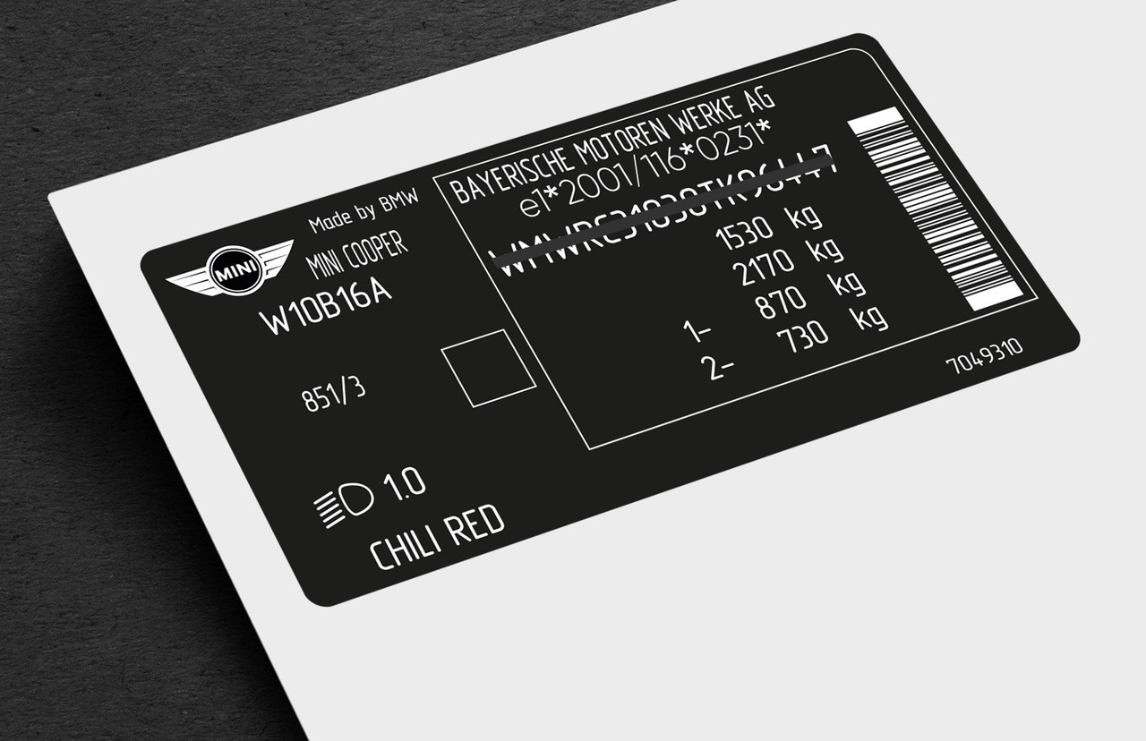 Наклейки дублюючі на MINI COOPER, фото 1