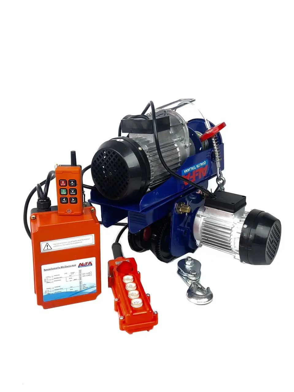 Тельфер з кареткою AL-FA ALEH800TR [ 400/800кг - Пульт Ду - Італія ], фото 1