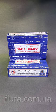 Аромопалички Конуси "Nag Champa Black Flow" Satya Індія, фото 1