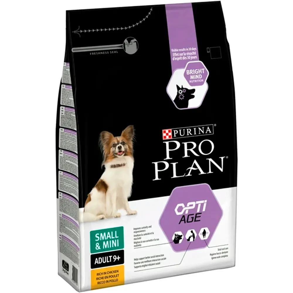 Сухий корм для дорослих собак малих порід Pro Plan Adult Small and Mini старше 9 років 3 кг (курка)