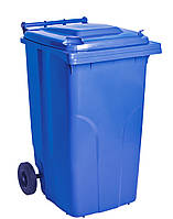 Бак для мусора на колесах с ручкой Алеана 240л синий 715х585х1050 мм 3073