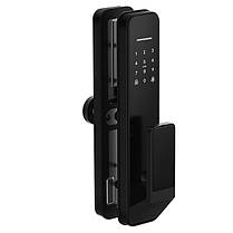 Розумний дверний біометричний замок SEVEN LOCK SL-7769BF black (врізна частина 6068), фото 4
