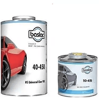 Комплект двухкомпонентный лак BASLAC 40-450 CLEARCOAT + быстрый отвердитель BASLAC 50-415 HARDENE - 1.5л