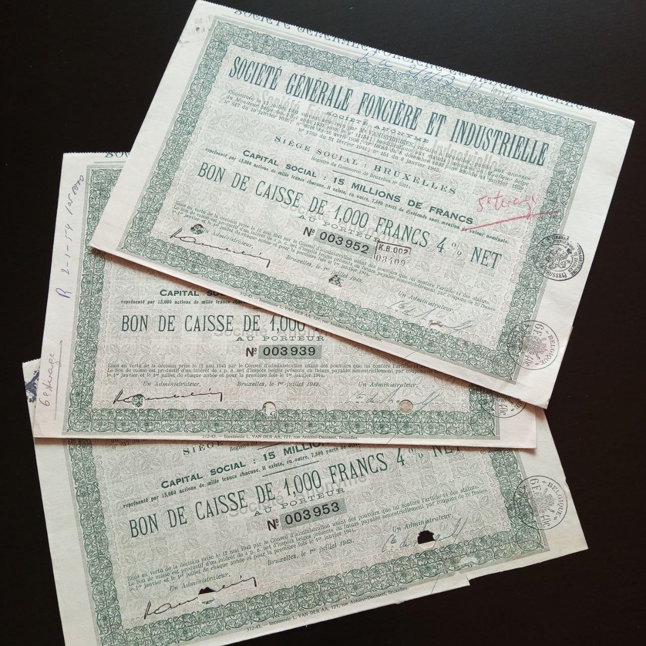 Акція. 1943 рік No003952 (Б-31)