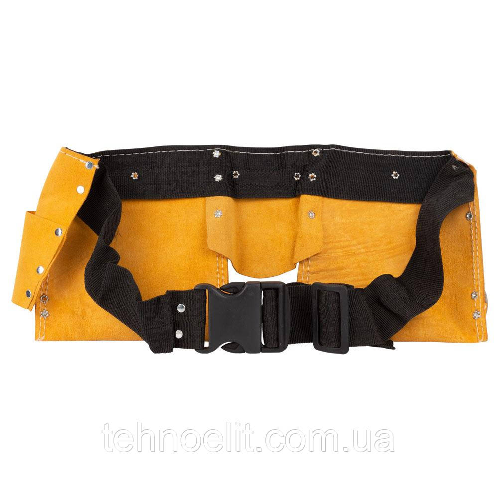 Разгрузочный монтажный пояс сумка монтажная пояс для инструмента строительный слесарный кожаный 11 карм. Grad - фото 6 - id-p742142237