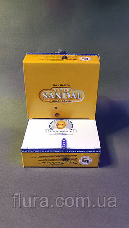Аромопалички "Super Sandal"cones Satya 20g Індія, фото 1