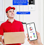 Бездротовий відео дверний дзвінок.Wi-Fi Зовнішня HD-камера безпеки за допомогою дзвінка Нічне бачення Відеодомофон, фото 2