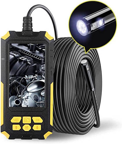 Купить Эндоскоп автомобильный с экраном P50 Двойная камера 8мм 5 метров ...