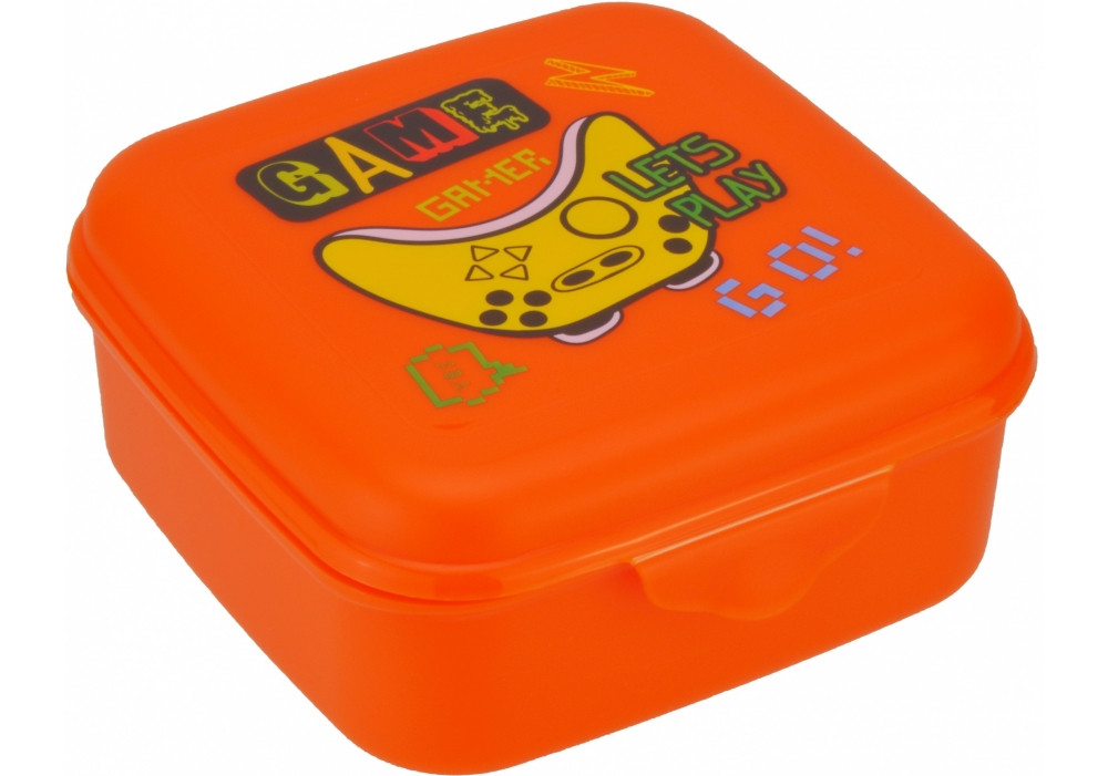 Ланч бокс пласт. "Economix" 850мл Game, помаранчевий №E98398(15), фото 1