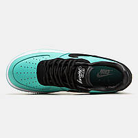 Класні кроссівки жіночі Nike Air Force 1 Low x Tiffany & Co. Стильні кроссівки для дівчат Найк Аір Форс., фото 3