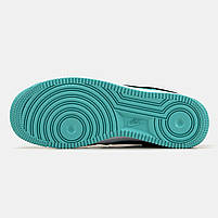 Класні кроссівки жіночі Nike Air Force 1 Low x Tiffany & Co. Стильні кроссівки для дівчат Найк Аір Форс., фото 5