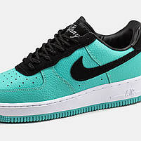 Класні кроссівки жіночі Nike Air Force 1 Low x Tiffany & Co. Стильні кроссівки для дівчат Найк Аір Форс., фото 10