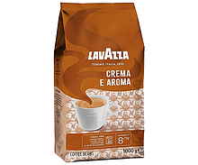 Кава в зернах Lavazza Crema e Aroma, коричнева Лавацца зернова натуральна 1кг