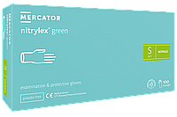 Рукавички нітрил зелені Mercator Medical ( S )