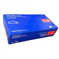 Перчатки нитрил синие Mercator Medical ( L ) 100 штук (50 пар)