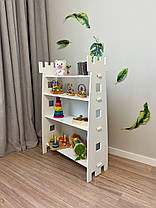 Дитяча поличка біла для іграшок, фото 2