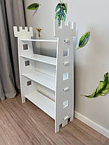 Дитяча поличка біла для іграшок, фото 3