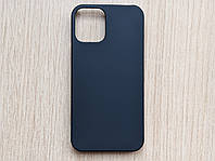 Чехол - бампер (чехол - накладка) для Apple iPhone 12 Mini чёрный, матовый, ударопрочный пластик