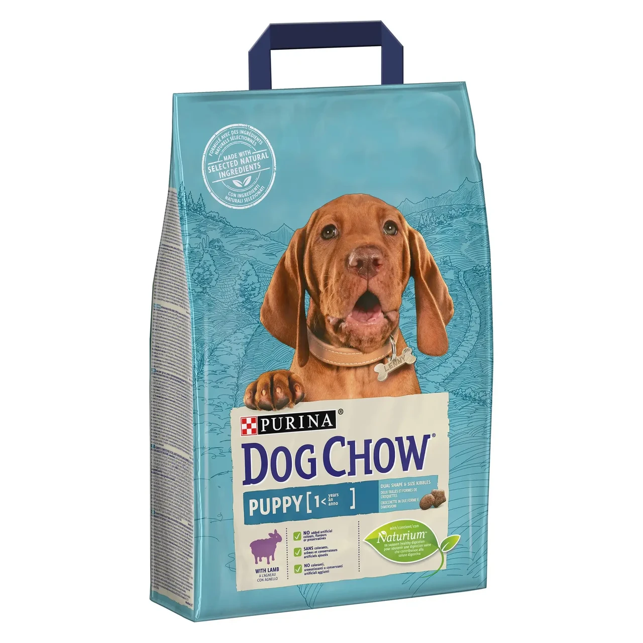 Сухий корм для цуценят всіх порід Dog Chow Puppy Lamb 2.5 кг (ягня)