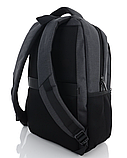 Міський стильний чоловічий повсякденний рюкзак WenHao з відділенням для ноутбука сірий, фото 2
