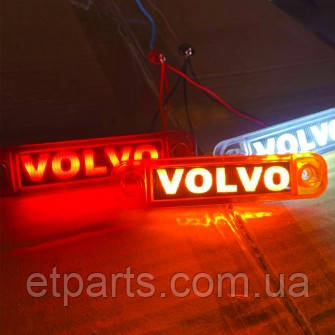 Ліхтар габаритний 24V діодний "VOLVO" червоний, фото 1