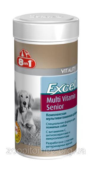 8 в 1 ексель Мультивітаміни для літніх собак Excel Multi Vit-Senior 70таб. 8 in 1, фото 1